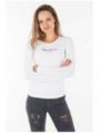 Bílé triko s dlouhým rukávem Pepe Jeans VIRGINIA