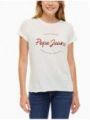 Dámské triko s cihlovým potiskem Pepe Jeans ERINa