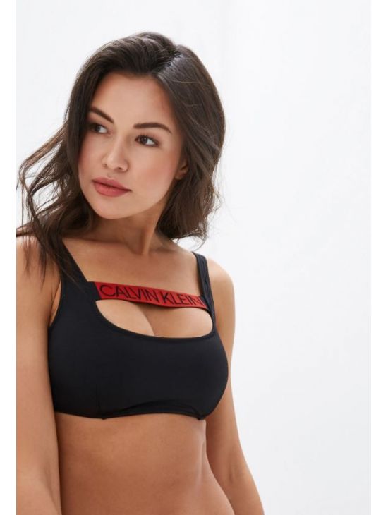 Černá plavková podprsenka TIE BACK od Calvin Klein