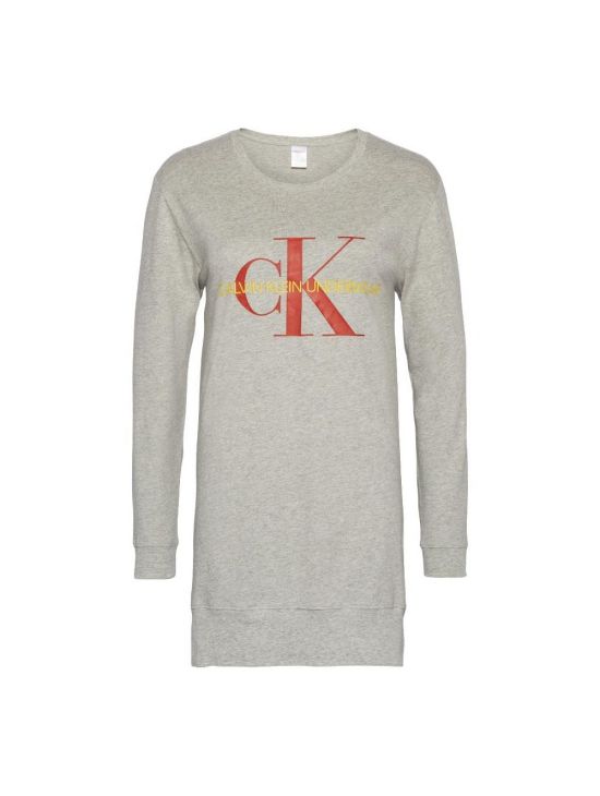 Dámská šedá noční košile NIGHTSHIRT Calvin Klein