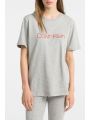 Dámské šedé tričko CREW NECK Calvin Klein