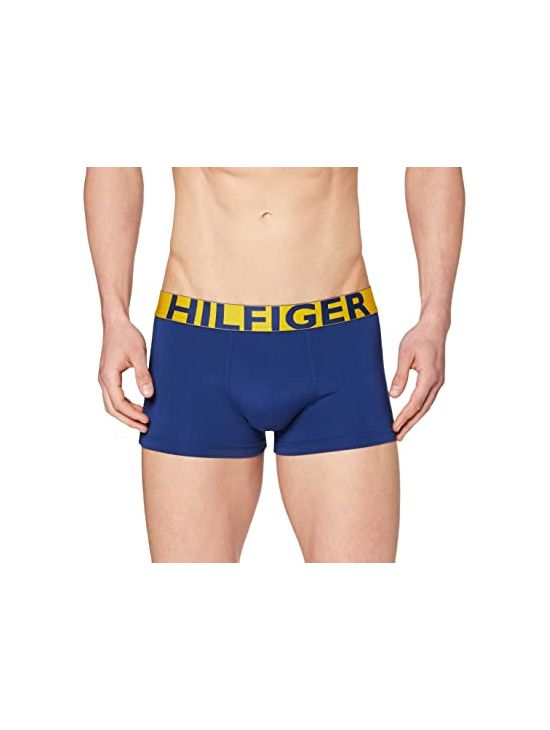 Pánské modré boxerky Tommy Hilfiger se širokou gumou