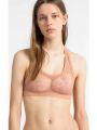 Krajková podprsenka BRALETTE Calvin Klein korálové barvy