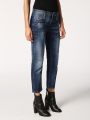 DIESEL dámské modré pružné džíny BELTHY-ANKLE regular slim-straight