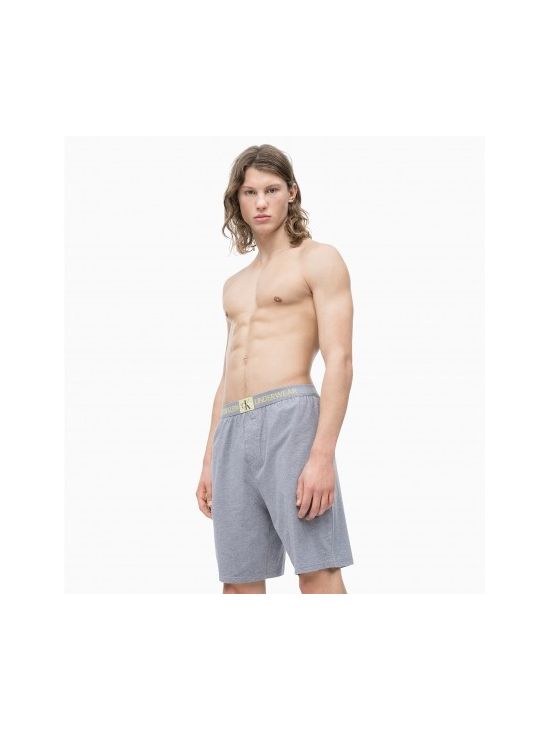 CALVIN KLEIN pánské šedé teplákové kraťasy SLEEP SHORT