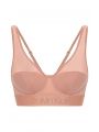 CALVIN KLEIN podprsenka LIGHT BRALETTE v korálové barvě