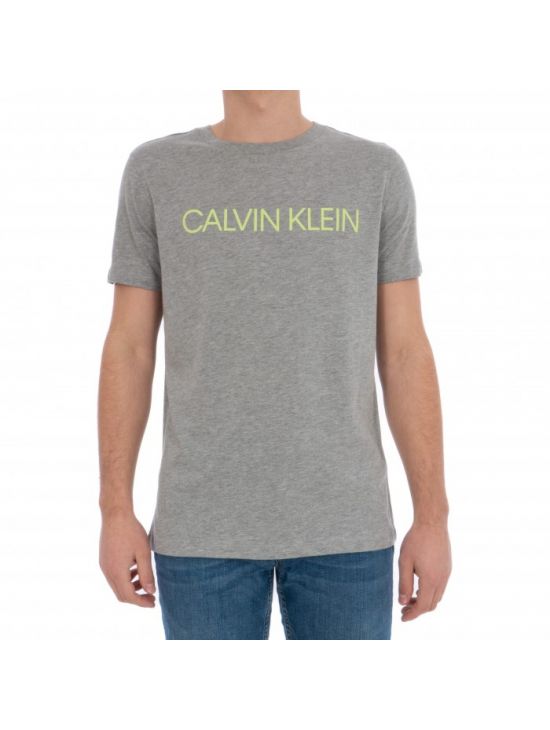 CALVIN KLEIN pánské šedé tričko RELAXED