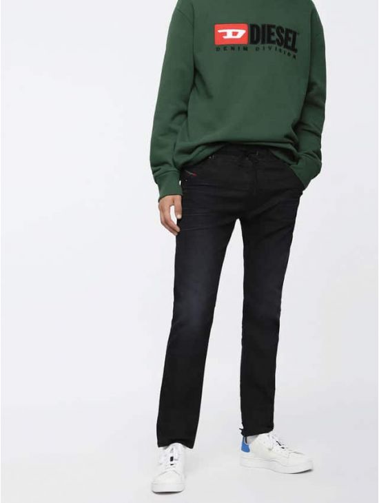 DIESEL pánské černé JOGG JEANS KROOLEY R-NE 085AK