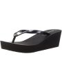 CALVIN KLEIN dámské černé plážové pantofle WEDGE FF