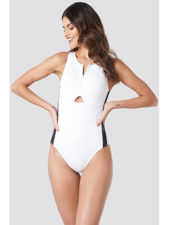 CALVIN KLEIN dámské plavky FRONT ZIP KW0KW00674
