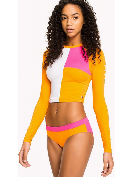 TOMMY HILFIGER plavkový top UW0UW00730 RASHGUARD
