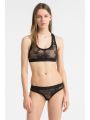 Krajková podprsenka BRALETTE Calvin Klein korálové barvy