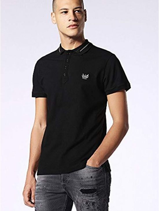 DIESEL polo triko se zipem na límečku T-STRIP
