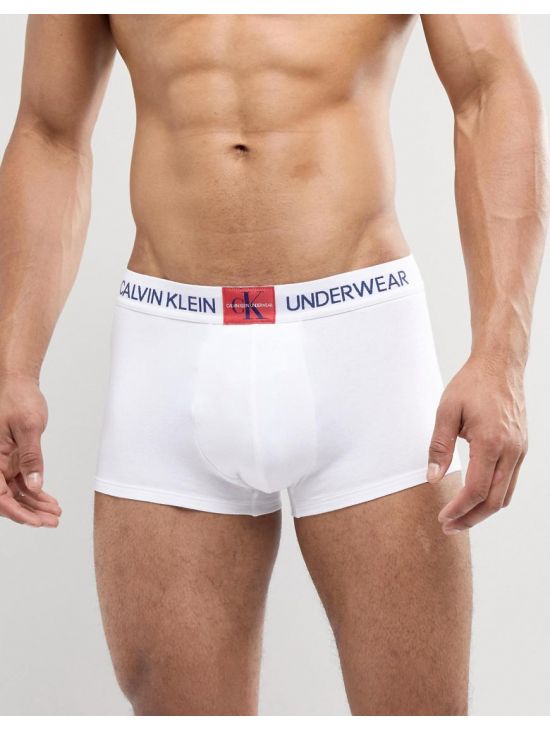 Pánské bílé boxerky Calvin Klein NB1678A