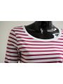RICH&ROYAL dámské triko STRIPED SLEEVE růžové