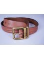 PEPE JEANS hnědý kožený pásek A11228